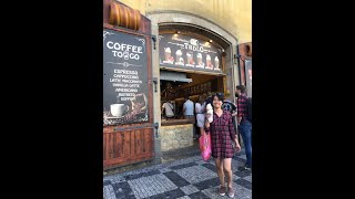 Trdlo  Trdelnik Chimney Cake Prague Czech Republic Traditional Food [upl. by Ebocaj]