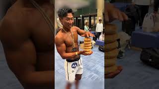 Bodybuilder Finally has a Cheat Meal after his Competition 🍩 [upl. by Etirugram]