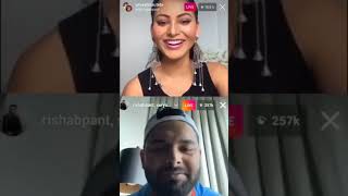 Urvashi Rautela Rishabh Pant Video Call Masti 💞💞 [upl. by Abernathy]