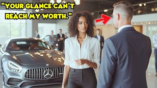 Black Woman Humiliated at Luxury Car Dealership – Her Response Left Everyone Speechless [upl. by Zachary]