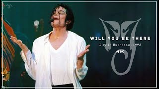 Michael Jackson  Will You Be There Dangerous Tour Bucharest  4K [upl. by Pier477]