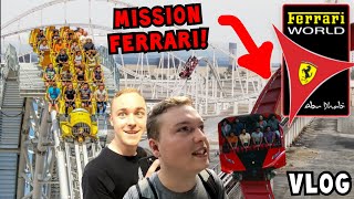 MISSION FERRARI amp Die SCHNELLSTE Achterbahn der Welt Ferrari World Abu Dhabi  RST 3  Vlog 123 [upl. by Lebatsirhc423]