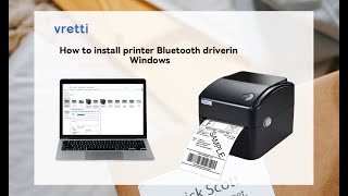 vretti 420B Bluetooth driver installation on Windows [upl. by Nnylassej]