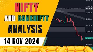 Bank Nifty amp Nifty Analysis for 14 November 2024 by Anupam Mishra  The Timeframe lucknow [upl. by Whitaker945]