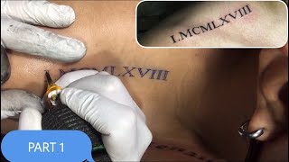 Roman numerals Tattoo Part 1 [upl. by Huey729]