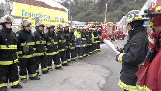 Ultima formación Tercera Compañía en Ex Cuartel de Bomberos Talcahuano [upl. by Akiehsat]