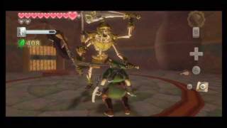 Skyward Sword  Ancient Cistern  Stalmaster Mini Boss Battle HD [upl. by Llekcm]