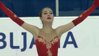 2016 ISU Junior Grand Prix  Ljubljana  Ladies Free Skate  Alina ZAGITOVA RUS [upl. by Quartas]