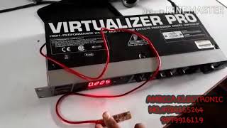 BEHRINGER VIRTULIZER DSP2024P SETTING EFFECT CONTROL BY MICRO SWITCH [upl. by Ikcin]