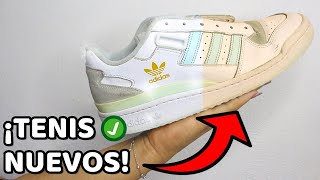 ¡ADIOS Manchas Amarillas ✅🤩 ▶ Como Quitar Manchas Amarillas en Tenis  Como Lavar Tenis Blancos 👟✅ [upl. by Yelac]