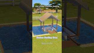 Sunken Seating Area No Terrain Tool  Sims 4 thesims4 ad [upl. by Meyers]