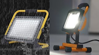 TOP 5 BEST RECHARGEABLE LED WORK LIGHT 2024 TO BUY ON AMAZON  HANDHELD PORTABLE FLOOD LIGHT [upl. by Yelkao]