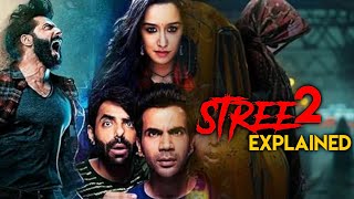 Stree 2 2024 Explained In Hindi  Akshay Kumar Bhediya Munjya  Stree 2 Sarkate Ka Aatank [upl. by Dnalyaw]