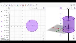 Cómo hacer un cilindro en GeoGebra [upl. by Zirkle]