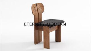 Afra amp Tobia Scarpa Artona Africa Leather and Wood Dining Chair [upl. by Wrdna211]