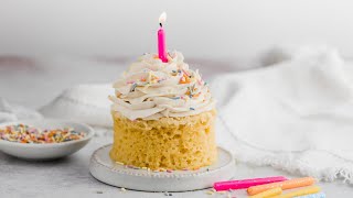 Keto Birthday Cake in ONE MINUTE [upl. by Guildroy]