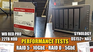 Synology DS1522 NAS  WD Red 22TB 10GbE and 5GbE Performance Tests [upl. by Hamal]