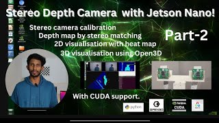 How to build a Stereo Camera Depth Estimation system using OpenCV and Open3D on Jetson NanoPart  2 [upl. by Nixon]