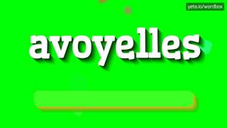 AVOYELLES  HOW TO PRONOUNCE IT [upl. by Jain154]