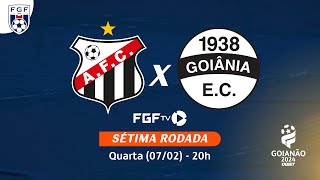 Ao vivo  Anápolis FC X Goiânia EC  Campeonato Goianão 2024 [upl. by Dibbell]