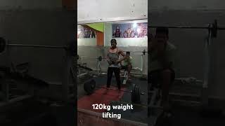 120 kg waight lifting first time gymmotivation [upl. by Ahsatal]