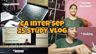 CA Inter Sep 25 Vlog 🌸✨  CA Inter Faculties   Archi Gupta cainter sep25 ca icai studyvlogs [upl. by Lednahs]