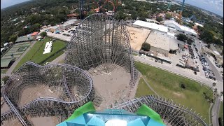 Iron Gwazi Front Row Busch Gardens Tampa [upl. by Dleifniw]