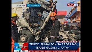 BP Truck sumalpok sa pader ng isang gusali sa Atimonan Quezon 3 patay [upl. by Anad]