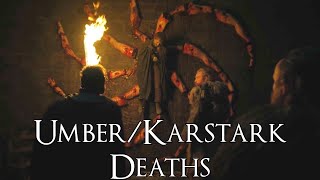 All UmberKarstark Deaths Game of Thrones Deaths Umber Deaths Karstark [upl. by Sill]