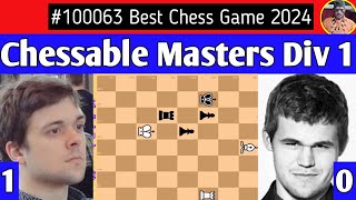 Vladimir Fedoseev vs Magnus Carlsen  Chessable Masters 2024 chess [upl. by Tibbs]