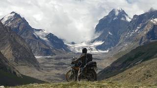 Riding through Himalayan Glaciers solo motorbike adventure Episode 11 [upl. by Ykcaj]