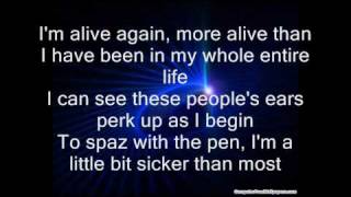 Eminem Feat Lil Wayne No Love Lyrics Lyrics ON Screen HQ [upl. by Rafaelof]