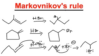 Alkene Reaction  Markovnikovs rule  Markovnikov and antiMarkovnikov  Organic Chemistry [upl. by Refinnaej]