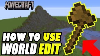 Minecraft How To Use World Edit Commands Building Basics Tutorial [upl. by Enwad]