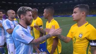 Full Match Brazil vs Argentina 2018 Fifa World Cup Qualifiers 11 10 2016 [upl. by Lirret]