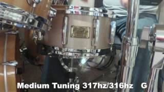 Pearl Masters Studio Birch Snare 6 12 x 14 Tunings Low Medium High review [upl. by Dihsar]