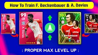 Epic Beckenbauer amp Iconic Davies Best Training Guide 🥶  efootball 2024 ✨ [upl. by Elynad]