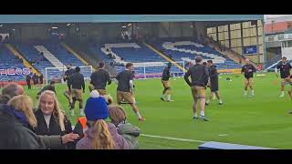 Oldham Athletic Vs Tamworth FC warming up 16112024 2425 Season [upl. by Oidgime]