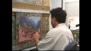 Twilight Cottage  Thomas Kinkade Paints in his Studio [upl. by Malti]