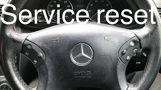 Mercedes CClass  Service Reset  20012007 W203 [upl. by Shalne]