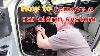 Tips for removing a car alarm system [upl. by Ardnaxela]