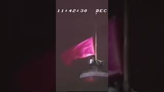 Soviet flag lowered for last time [upl. by Stock334]