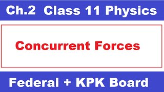 Concurrent forces  Class 11 Physics Chapter 2 Vectors and Equilibrium  Ilmi Stars Academy [upl. by Jezrdna]