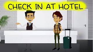 How to check in a hotel  English conversation  Check in procedure in hotel [upl. by Walker83]