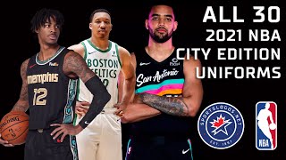 2021 NBA City Uniforms  All 30 Teams [upl. by Sixele]