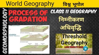 ProcessOfGradation निम्नीकरण अधिवृद्धि Gradation in Geography [upl. by Schnorr112]