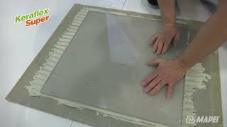 MAPEI Live TISE 2022 demo video for advances in waterproofing hybrid adhesives and mortar products [upl. by Etiuqram68]