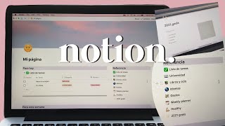 Cómo usar NOTION y la mejor plantilla de organización Notion template free [upl. by Amby154]