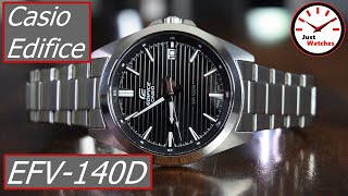 Casio EFV140D Review A fun new 3 hand Casio Edifice EFV140D1AV [upl. by Raveaux]