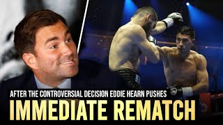 Eddie Hearn PUSHES Immediate Rematch  Frazer Clarke Set to Surgery After 1st Round Loss to Wardley [upl. by Ainosal803]